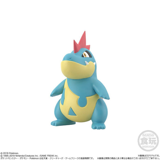 Silver & Alligator & Nidorina Pokémon Scale World Johto Region (3 types) Bandai