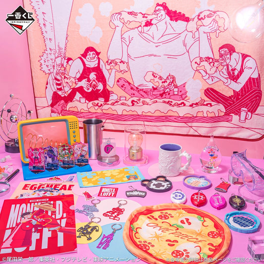 Blanket with pizza case Premio F Ichiban Kuji One Piece
