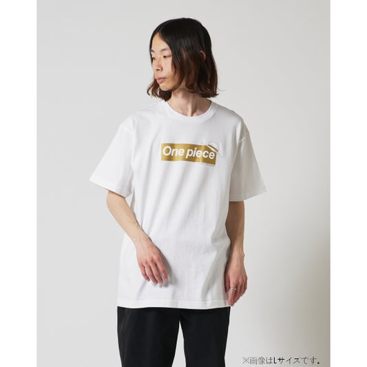 Logo T-Shirt Weiß x Gold 10. Jubiläum (Größe S - XL) One Piece Mugiwara Store