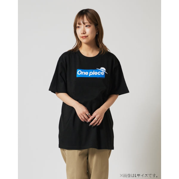 Logo T-Shirt Schwarz x Blau 10. Jubiläum (Größe S - XL) One Piece Mugiwara Store