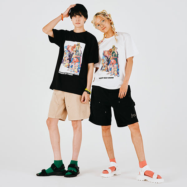 Jeden Tag ONE PIECE Illustrationssammlung T-Shirt Strohhutbande WEISS (Größe S - L) One Piece Mugiwara Store