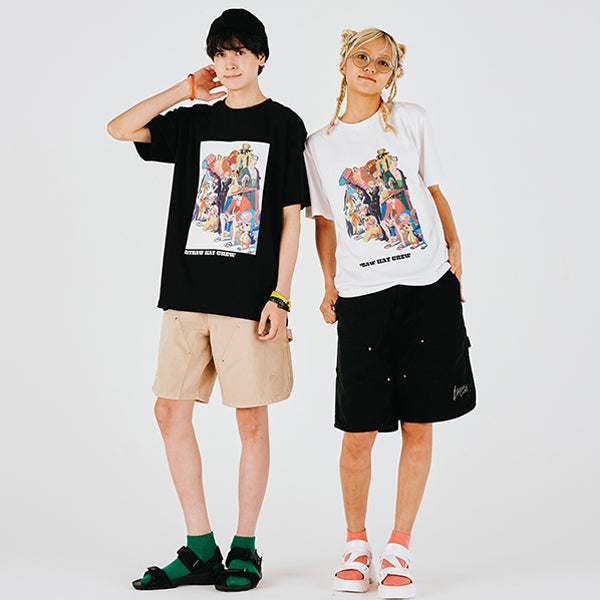 Jeden Tag ONE PIECE Illustrationssammlung T-Shirt Strohhutbande SCHWARZ (Größe S - L) One Piece Mugiwara Store