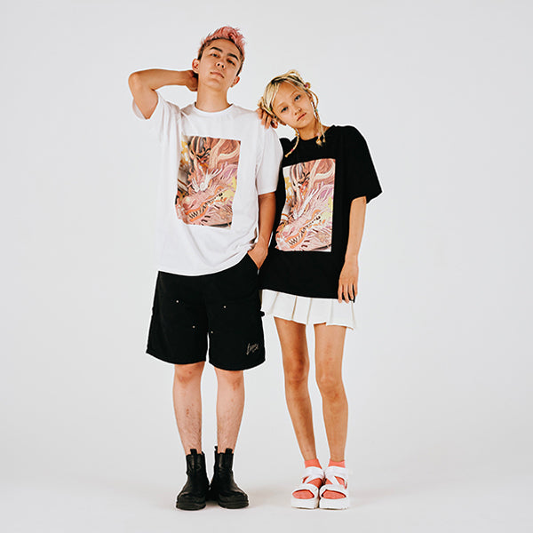 Everyday ONE PIECE Illustrationskollektion T-Shirt Luffy Momonosuke SCHWARZ (Größe S - L) One Piece Mugiwara Store