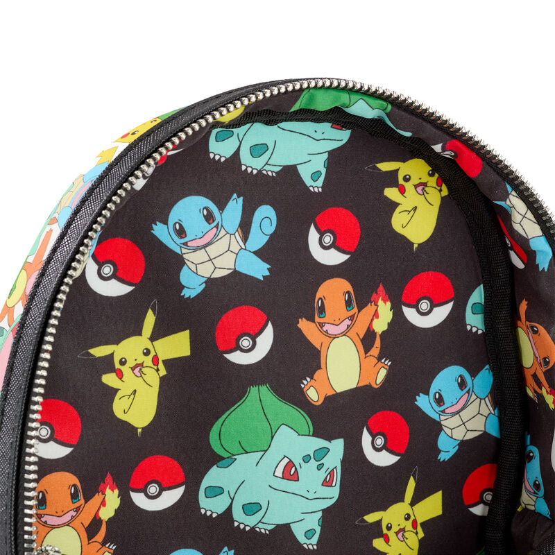 Pokémon Pikachu And Starters All Over Print Mini Backpack