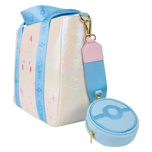 Pokémon Iridescent Pikachu Tote Crossbody Bag with Coin Bag
