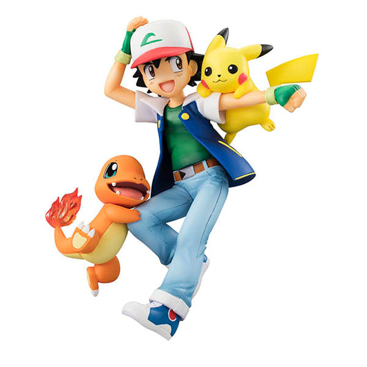Ash Ketchum & Charmander & Pikachu / Satoshi & Hitokage & Pikachu G.E.M. Pocket Monsters Series MEGAHOUSE