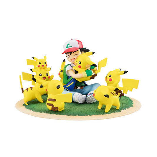 Ash Ketchum & Pikachu / Satoshi & Pikachu (Lots of Pikachu Ver.) G.E.M. Pocket Monsters Series MEGAHOUSE
