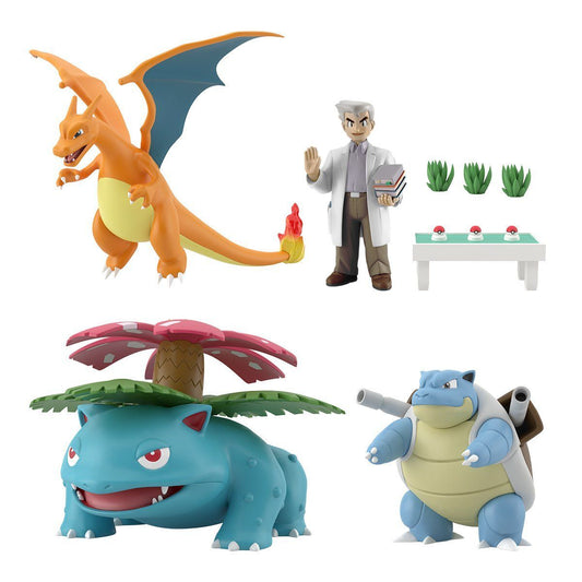 Professor Oak Set Pokémon Scale World Kanto Region (4 types) Bandai
