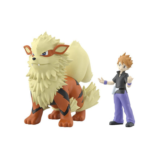 Green & Arcanine Pokémon Scale World Kanto Region (2 types) Bandai
