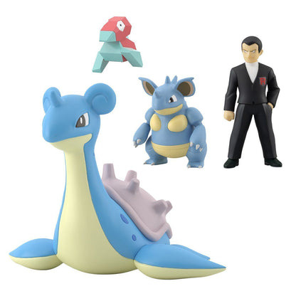Giovanni Company Set Pokémon Scale World Kanto-Region (4 Typen) Bandai