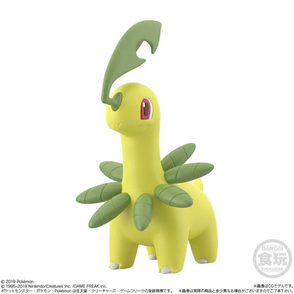 Kotonoha & Bayleef & Natividad & Mukul Pokémon Scale World Johto-Region (4 Typen) Bandai
