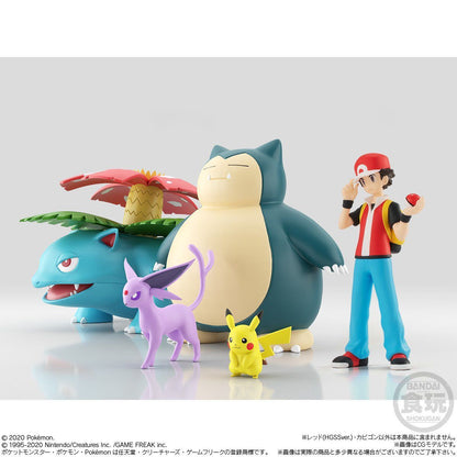 Red & Snorlax & Pokemon Flute Set Pokémon Scale World Kanto Region (2 types) Bandai