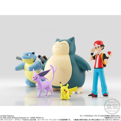 Red & Snorlax & Pokemon Flute Set Pokémon Scale World Kanto Region (2 types) Bandai