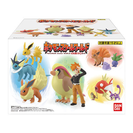 Kanto Region 2 set Pokémon Scale World (11 types) Bandai