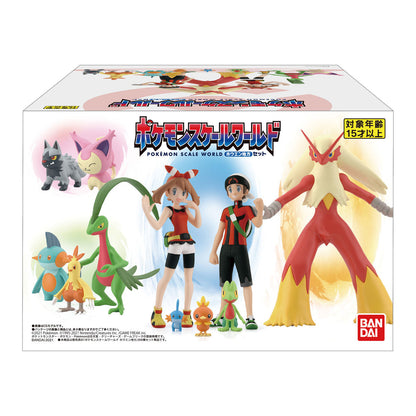 Hoenn Region Set Pokémon Scale World (6 types) Bandai