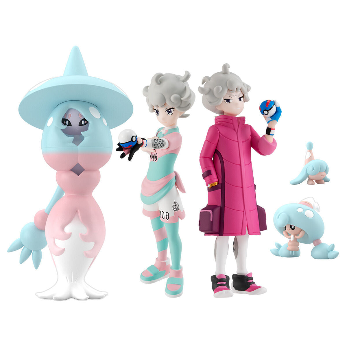 Bede & Hatenna & Hattrem & Hatterene Set Pokémon Scale World Galar Region (4 types) Bandai
