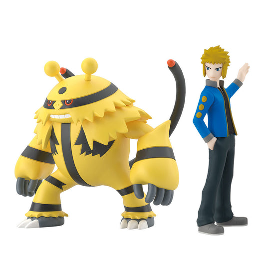 Denji & Electivire - Sinnoh Region Pokémon Scale World (2 figures) by Bandai