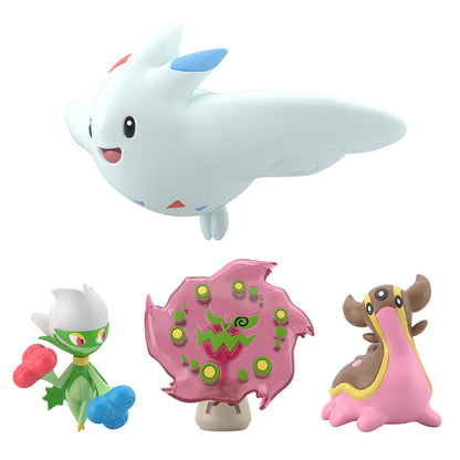 Togekiss & Roserade & Gastrodon & Spiritomb Sinnoh Region Set Pokémon Scale World (4 types) Bandai