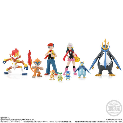 Sinnoh Region Set Pokémon Scale World (6 types) Bandai