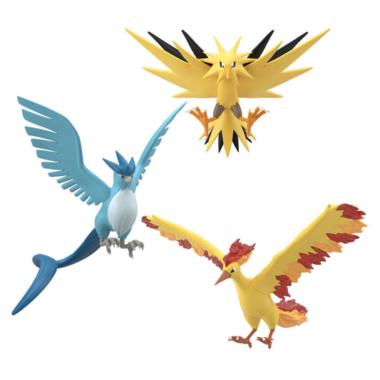 Articuno, Zapdos & Moltres Set - Kanto Region Pokémon Scale World (3 figures) by Bandai