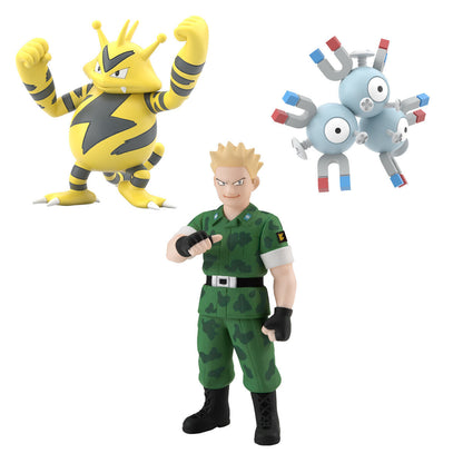 Mathis & Scyther & Electabuzz set Kanto Region Pokémon Scale World (3 types) Bandai