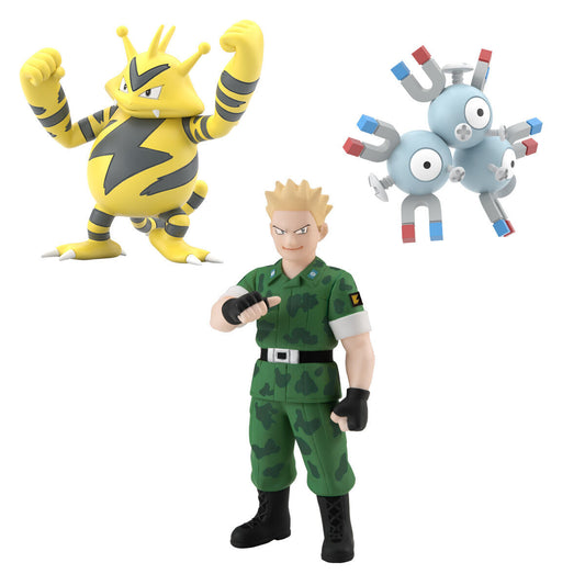 Mathis, Scyther & Electabuzz Set - Kanto Region Pokémon Scale World (3 figures) by Bandai