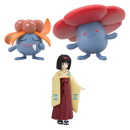 Erika & Gloom & Vileplume set Kanto Region Pokémon Scale World (3 types) Bandai