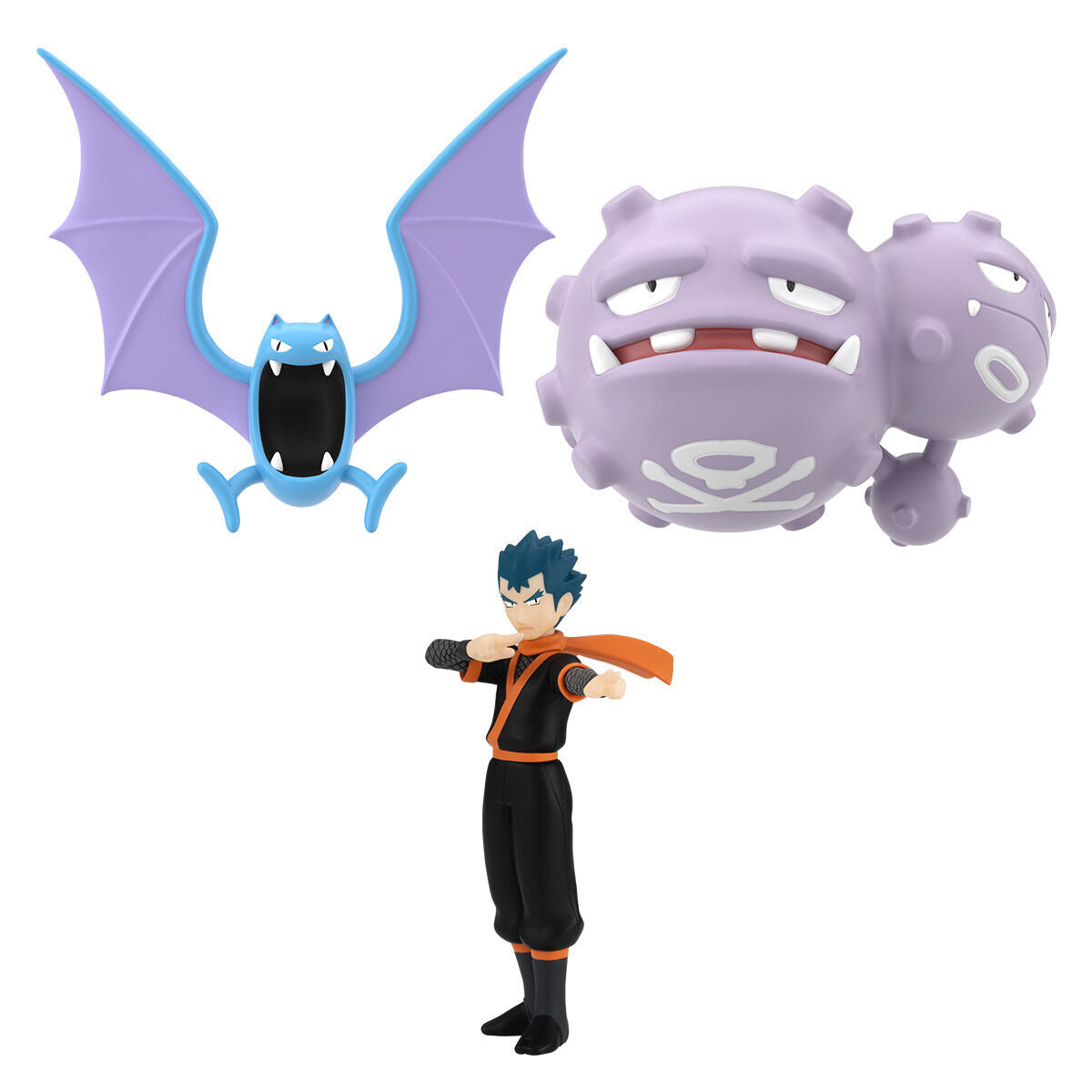 Kyo & Golbat & Weezing set Kanto Region Pokémon Scale World (3 types) Bandai
