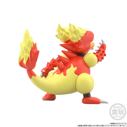 Blaine & Rapidash & Magmar set Kanto Region Pokémon Scale World (3 types) Bandai