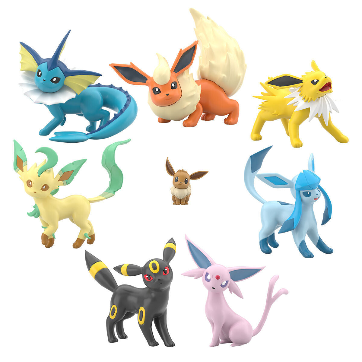Eevee Evolution Set Paldea Region Pokémon Scale World (8 types) Bandai