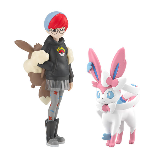 Penny & Sylveon Set Paldea Region Pokémon Scale World (2 types) Bandai