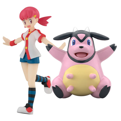 Whitney & Miltank Pokémon Scale World Johto Region (2 types) Bandai
