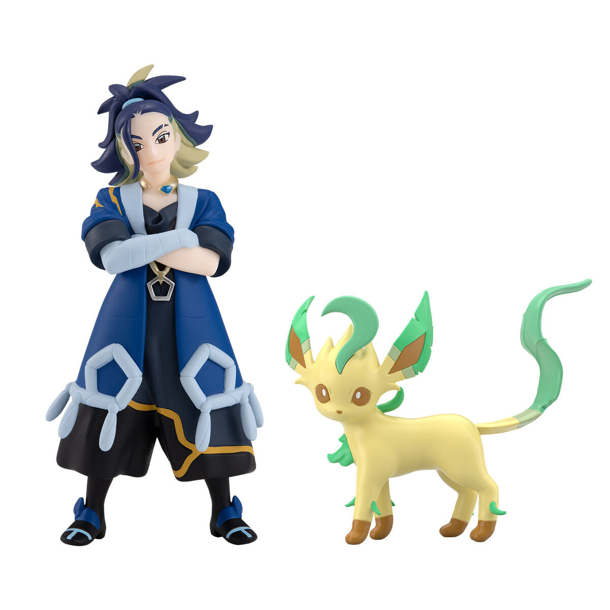 Adaman & Leafeon set Jade Region Pokémon Scale World (2 types) Bandai