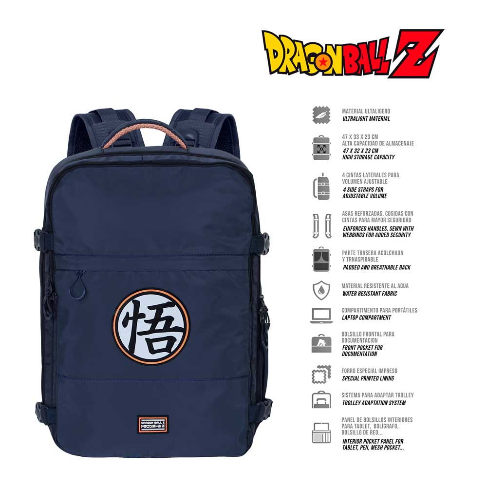 Dragon Ball (Bola de Dragón) Symbol-Mochila de Viaje Mercury Grande, Multicolor