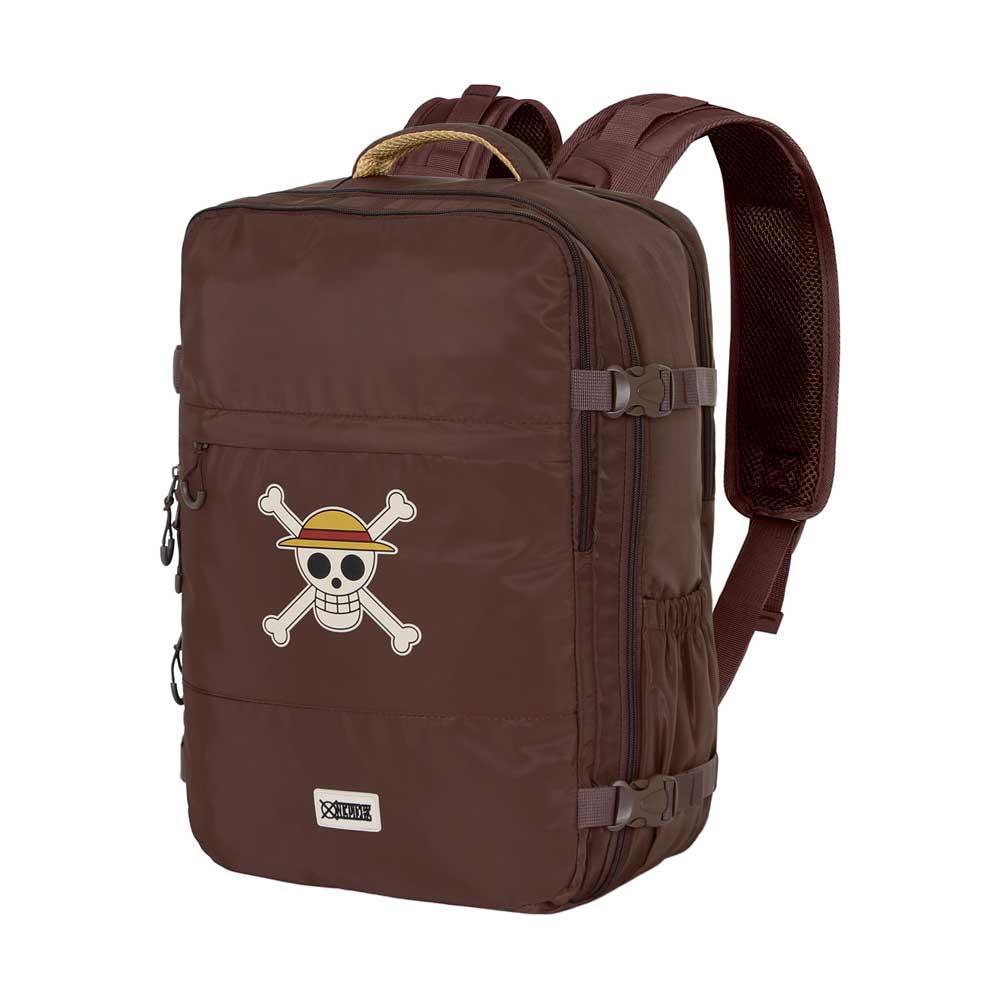 One Piece Totenkopf-Reise-Rucksack Mercury Groß, Braun
