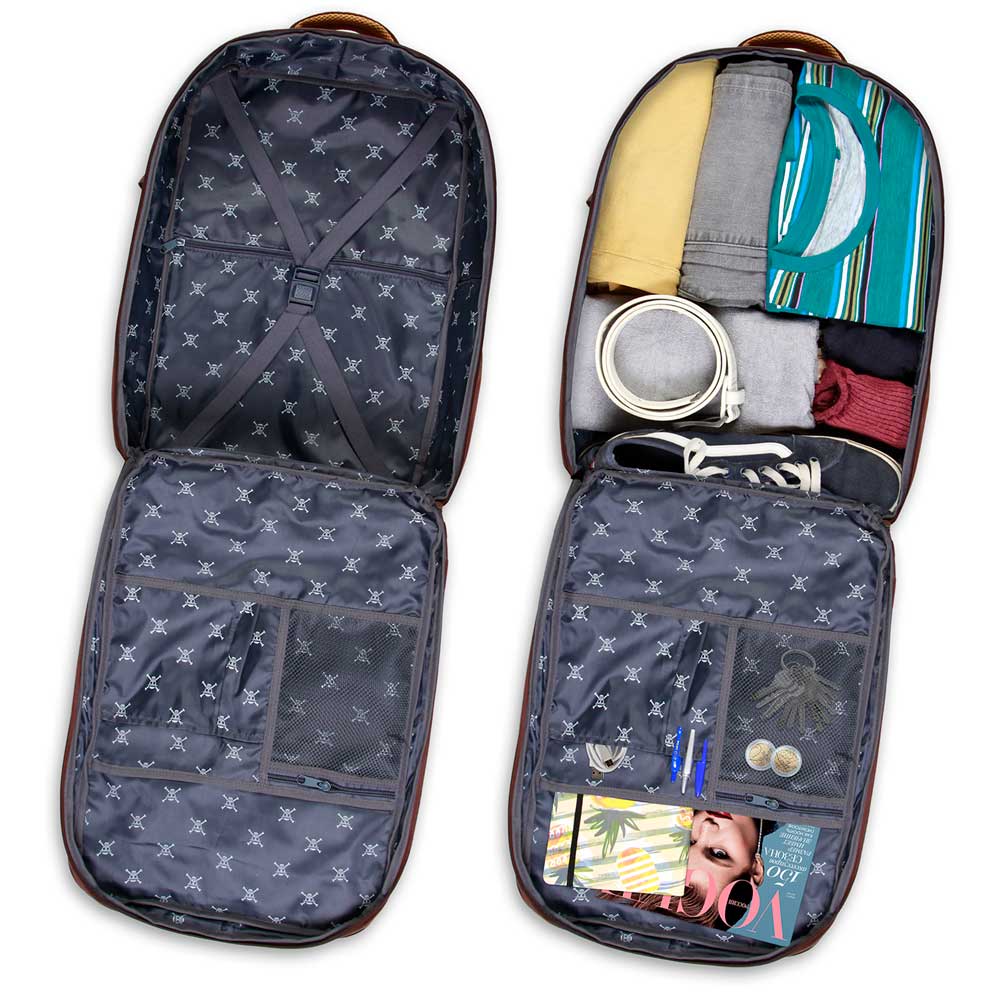 One Piece Totenkopf-Reise-Rucksack Mercury Groß, Braun