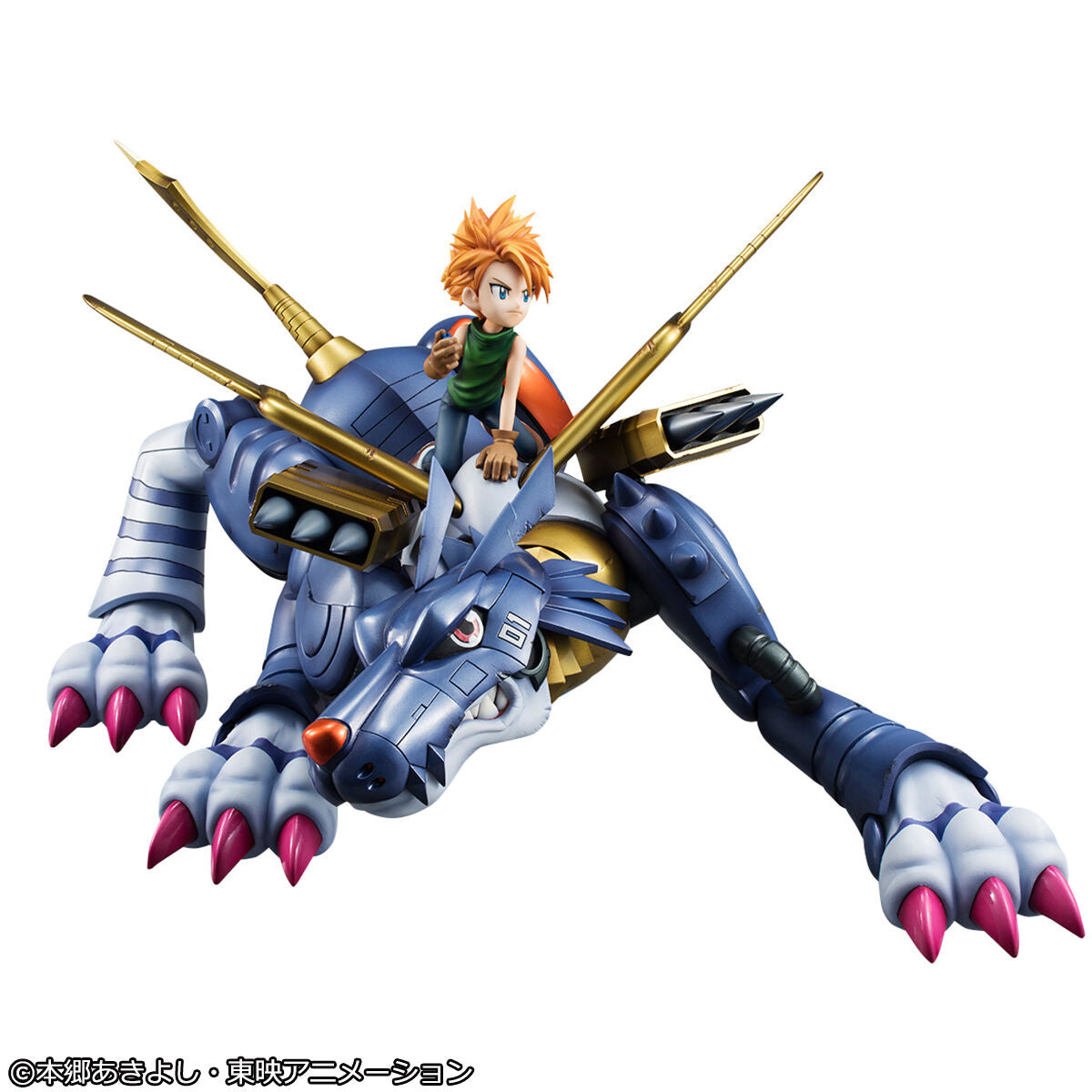 Metal Garurumon & Ishida Yamato Precious GEM Digimon Megahouse