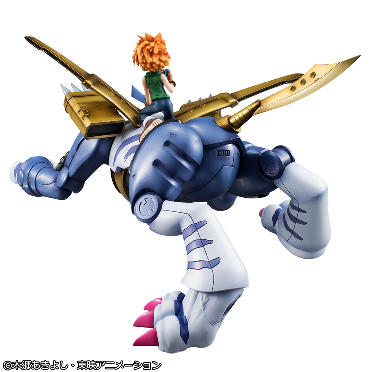 Metal Garurumon & Ishida Yamato Precious GEM Digimon Megahouse