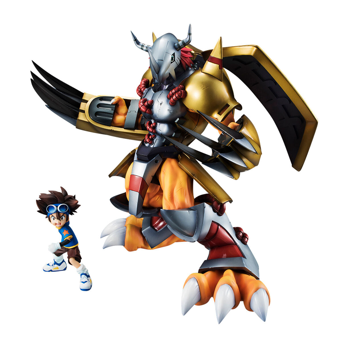 Wargreymon & Taichi Yagami Precious GEM Digimon Megahouse