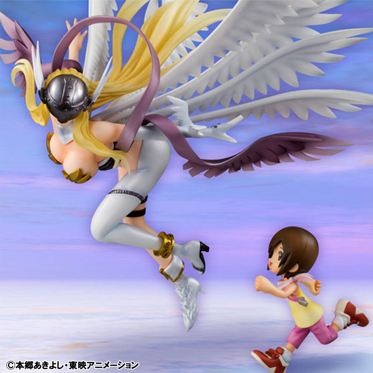 Angewomon & Hikari Yagami GEM Digimon Megahouse