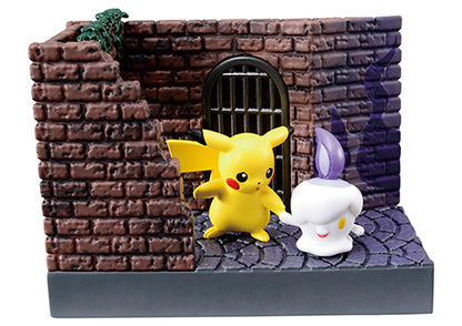 Town, alleyways at night Pokemon Re-Ment (Open, Perfect Condition)