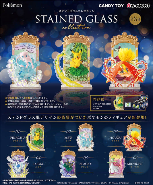 STAINED GLASS Collection Pokemon Re-Ment (Open, Perfect Condition)