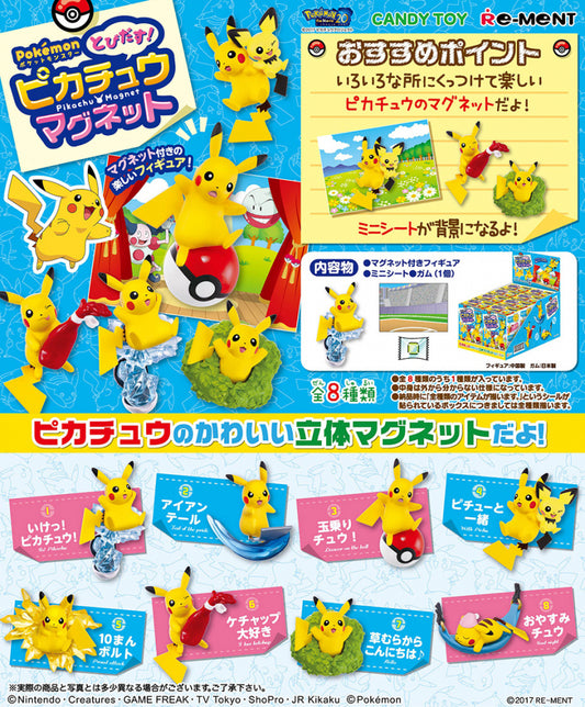 Pokémon Pop-out! Pikachu Magnet Re-Ment (Open, Perfect Condition)