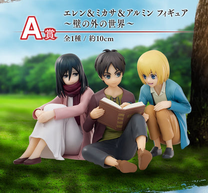 Eren & Mikasa & Armin premio A Ichiban Kuji Attack on Titan