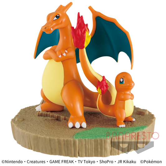 Charmander & Charizard Look at their tails! figures Pokémon Banpresto