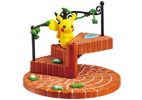 A town after the rain Connect them together for a cute Pokémon staircase Re-Ment (Open, Perfect Condition)