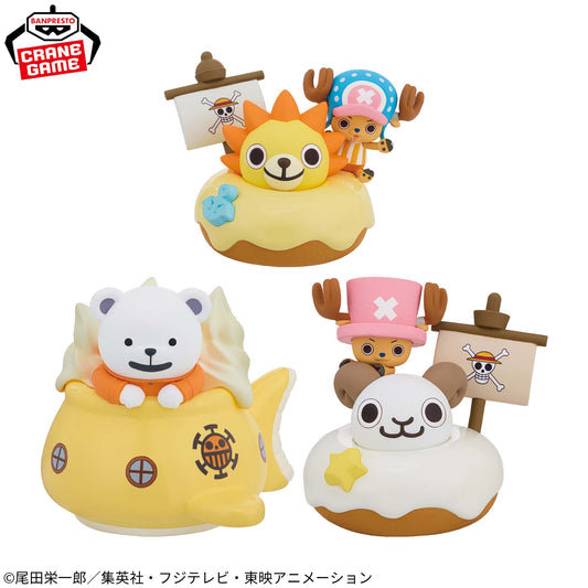 Chopper, Bepo, and the Pirate Ship Paldolce collection One Piece Banpresto