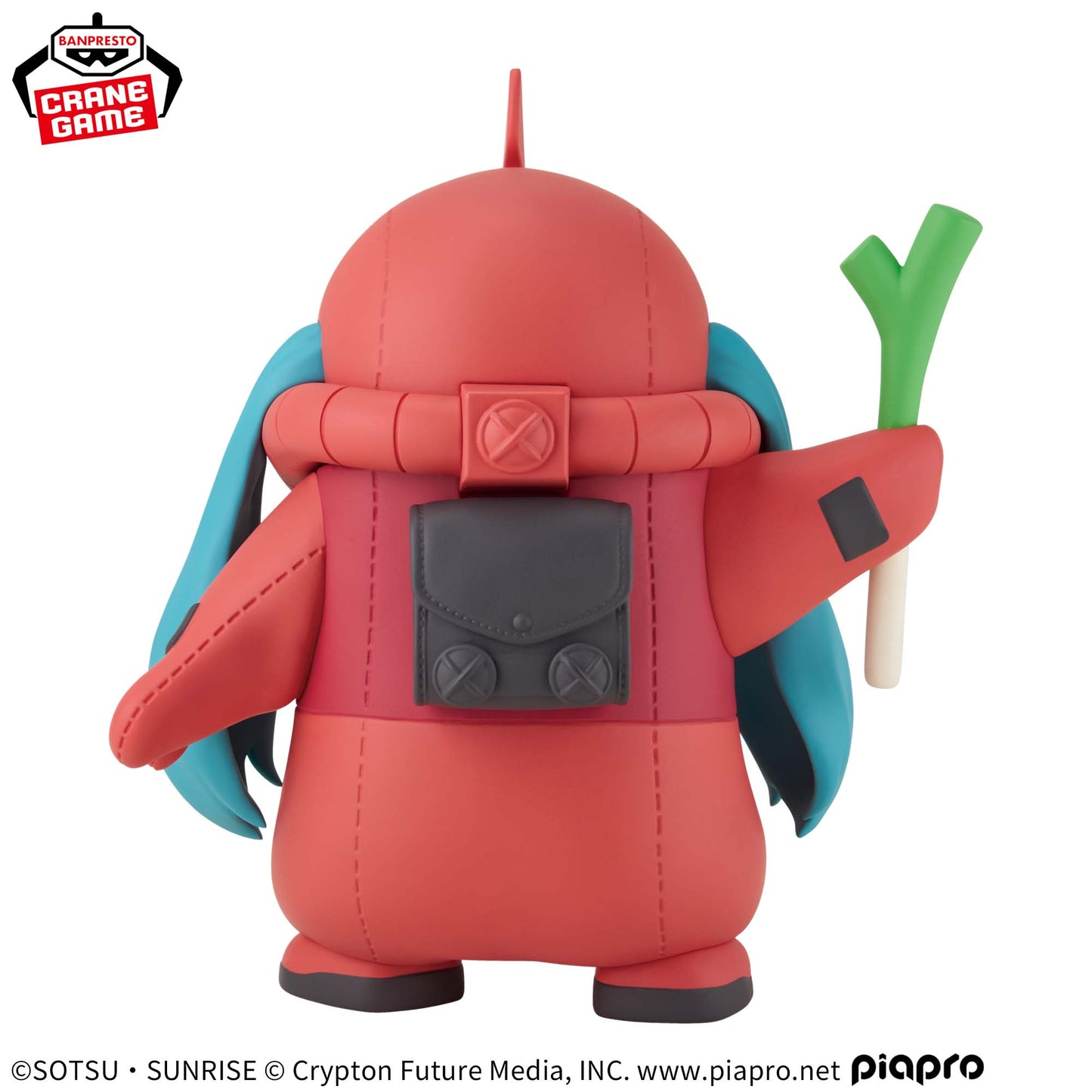 Gundam 45th Anniversary x Hatsune Miku Char's Zaku Plushie Banpresto Hatsune Miku
