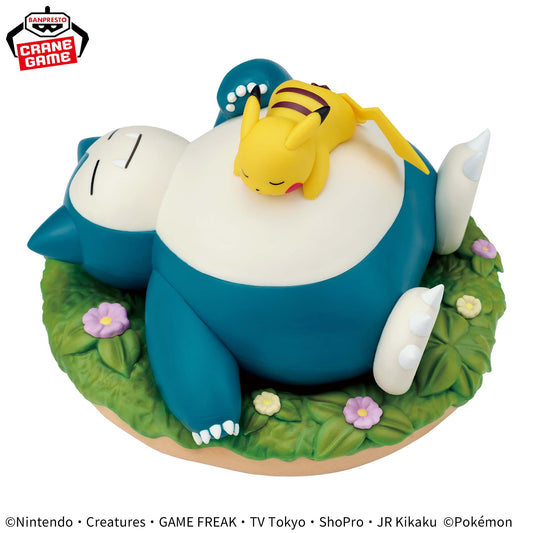 Pikachu & Snorlax Relaxing Time Figures Pokémon Banpresto