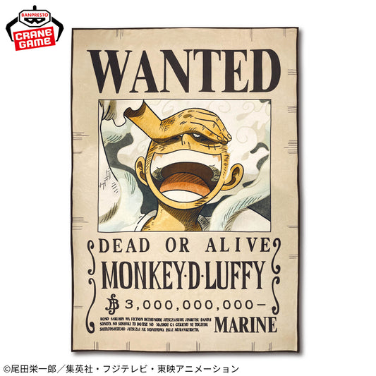 Monkey D. Luffy Wanted Poster Blanket Banpresto One Piece